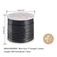 thumbnail image 2 of 12 17 18 Gauge Aluminum Wire (17 Gauge 380FT) Anodized Jewelry Craft Making Beading Floral Colored Aluminum Craft Wire - Black DIY, 2 of 9