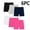 Pink, variant on Liweisiy 6Pcs Girls Cartwheel Biker Shorts Solid Color Tights Casual Under Dress In Home Summer Soft Shorts Blue 4 Years