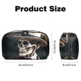 thumbnail image 5 of Skull Electronic Organizer Travel Case, Oxford Fabric Waterproof PC Case Cable Organizer Cord and Cable Organizer Electronic Travel Case Organizer, 5.9x9.44x3.14 in, 5 of 6