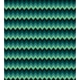 thumbnail image 3 of Ambesonne Teal Duvet Cover Set, Chevron Style Geometric, Calking, Mint Green Teal Black, 3 of 3