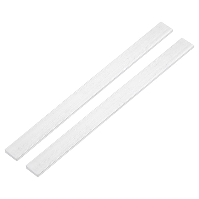 Uxcell Square 6063 Aluminum Flat Bar, 2Pack 1/8" Thickness 1" Width 12" Length