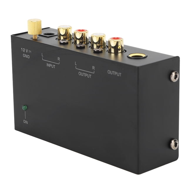 Portable Phono Preamplifier,Phono Preamplifier AC Metal Sound Record Player Preamplifier Phono Preamplifier Meticulously Designed