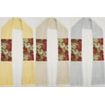 thumbnail image 2 of Christmas Poinsettia Kitchen Towel Boa / Scarf (Yellow), 2 of 3