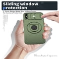 thumbnail image 6 of AUshell for iPhone Xs Max Case, Slide Camera Window Compatible wth MagSafe Rotating Kickstand Ring Silicone Military-grade Drop Resistant for iPhone Xs Max Magnetic Shockproof Shell, Olivegreen, 6 of 6