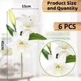 thumbnail image 2 of of 6 Artificial Lily Flowers, Artificial Plastic Flowers, Artificial Lily Home Wedding Party Decoration, Flower Arrangement, 2 of 5