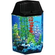 Hawkeye 1.6-Gallon Hexagon Aquarium Kit with Internal Power Filter and Light