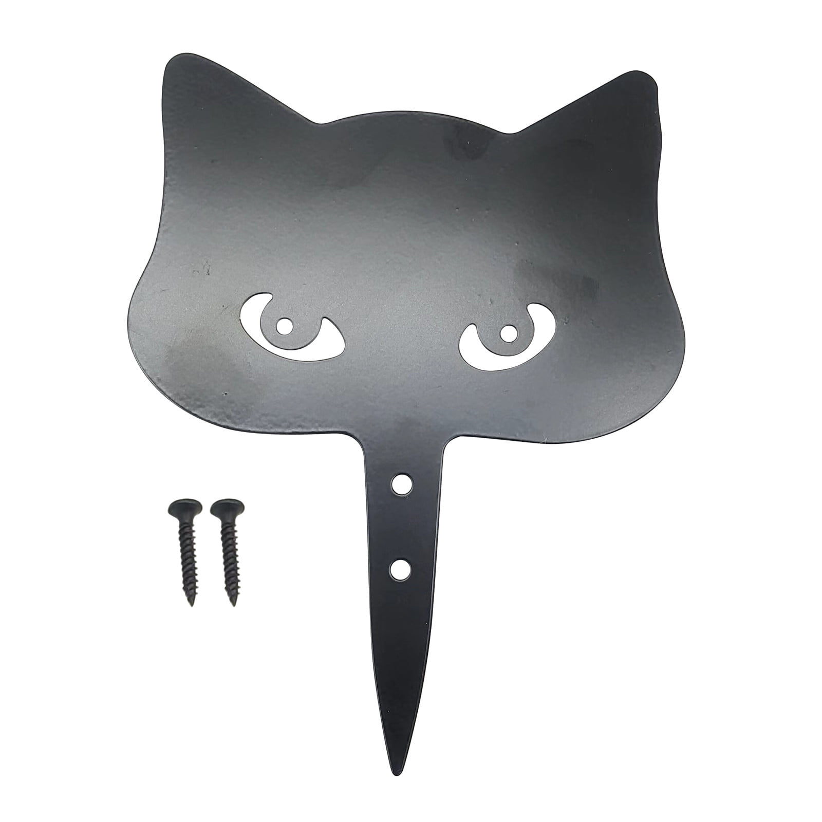 Vikakiooze 2023 Halloween Decorations Black Cats Decorations Metal Garden Yard Art Halloween