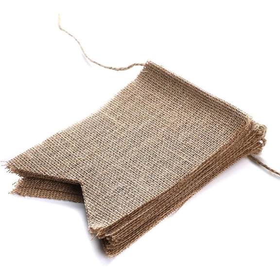 DIY Custom Banners For Party Decor, Natural Burlap Swallowtail Flags Add Rustic Charm To Weddings, Birthdays, And More, Personalize Your Event (3.5M)