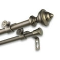 thumbnail image 3 of 5/8" Dia Adjustable 28"-48" double curtain rod with Clyde Finials - Antique Light Gold,(5708-284D), 3 of 3