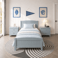 thumbnail image 7 of PAPROOS Gray Wooden Twin Platform Bed Frame with Headboard, Twin Size Bed Frame, No Box Spring Needed, 7 of 7