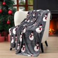 thumbnail image 2 of Winter Cabin Throw Blanket Soft Plush, 2 of 4