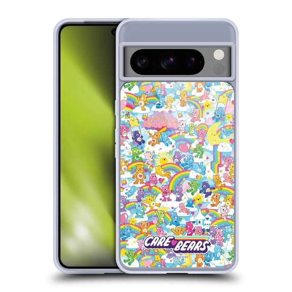 Head Case Designs Care Bears 40th Anniversary Rainbow Soft Gel Case for Google Pixel 8 Pro