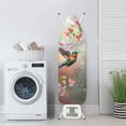 thumbnail image 3 of Kuiaobaty Anti-Slip Ironing Board Cover with Elastic Edge & Adjustable Hook and Loop Straps, Polyester Spandex Fabric Easy Installation, Hummingbird Floral Pink, 3 of 5