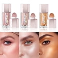 thumbnail image 2 of Jutqut Liquid Highlighter Makeup, Liquid Glitter Monochrome Makeup Stick Silky Smooth, 02#Candlelit, 2 of 7