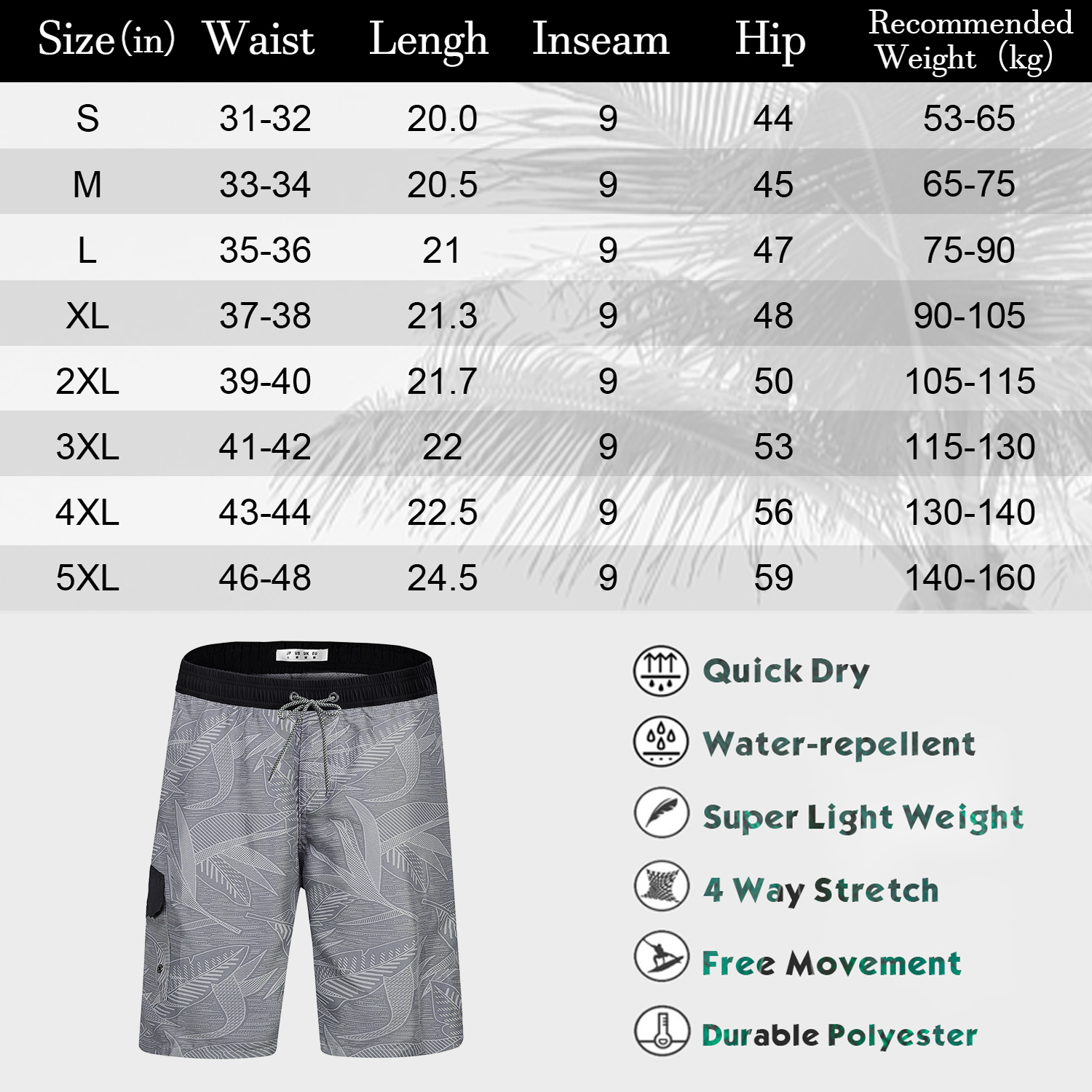 APTRO Men's Quick-Dry Swim Trunks with Mesh Liner photo 5
