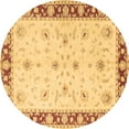 thumbnail image 1 of Ahgly Company Indoor Round Persian Brown Traditional Area Rugs, 5' Round, 1 of 4