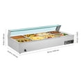 thumbnail image 4 of VEVOR Commercial Food Warmer, 1700W Electric Stainless Steel Steam Food Warmer with Glass Cover, 8-Pan Countertop Buffet Bain Marie with Soup & Perforated Ladles, for Catering, Restaurant & Party, 4 of 9