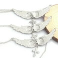 thumbnail image 6 of Antique Women Rhinestone Angel Wing Cross Necklace Crystal Jewelry Gift, 6 of 9