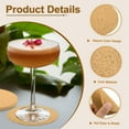 thumbnail image 3 of 8Pack Cork Coaster for Drink, 100mm/3.94inch Round Cork Mats (5mm Thick), 3 of 6