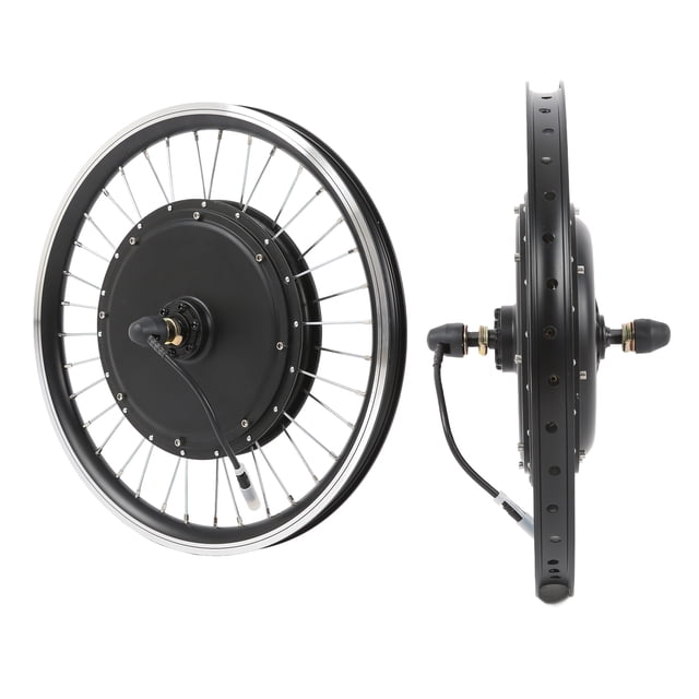 Kit de Conversion Moteur Moyeu 48V 1000W, Forte Capacité de Charge DIY Alliage d'Aluminium Sans Bruit Kit de Conversion Roue avant de Vélo Électrique Étanche Haute Résistance pour Cyclisme