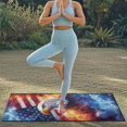 thumbnail image 5 of XYZCANDO Bald Eagle and US Flag Comfortable Car Seat Cover for Gym Outdoor Sport Running, Anti-Slip Durable Car Seat Cover Towel, 5 of 11