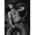 thumbnail image 1 of Fred with Tires II Herb Ritts Photography Wall Art Poster, 1 of 3