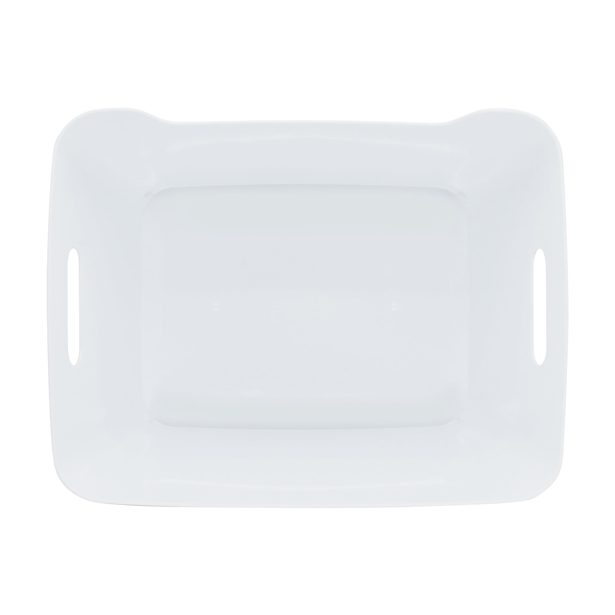 (12 pack) Mainstays Large Easy Access Plastic Storage Bin, White