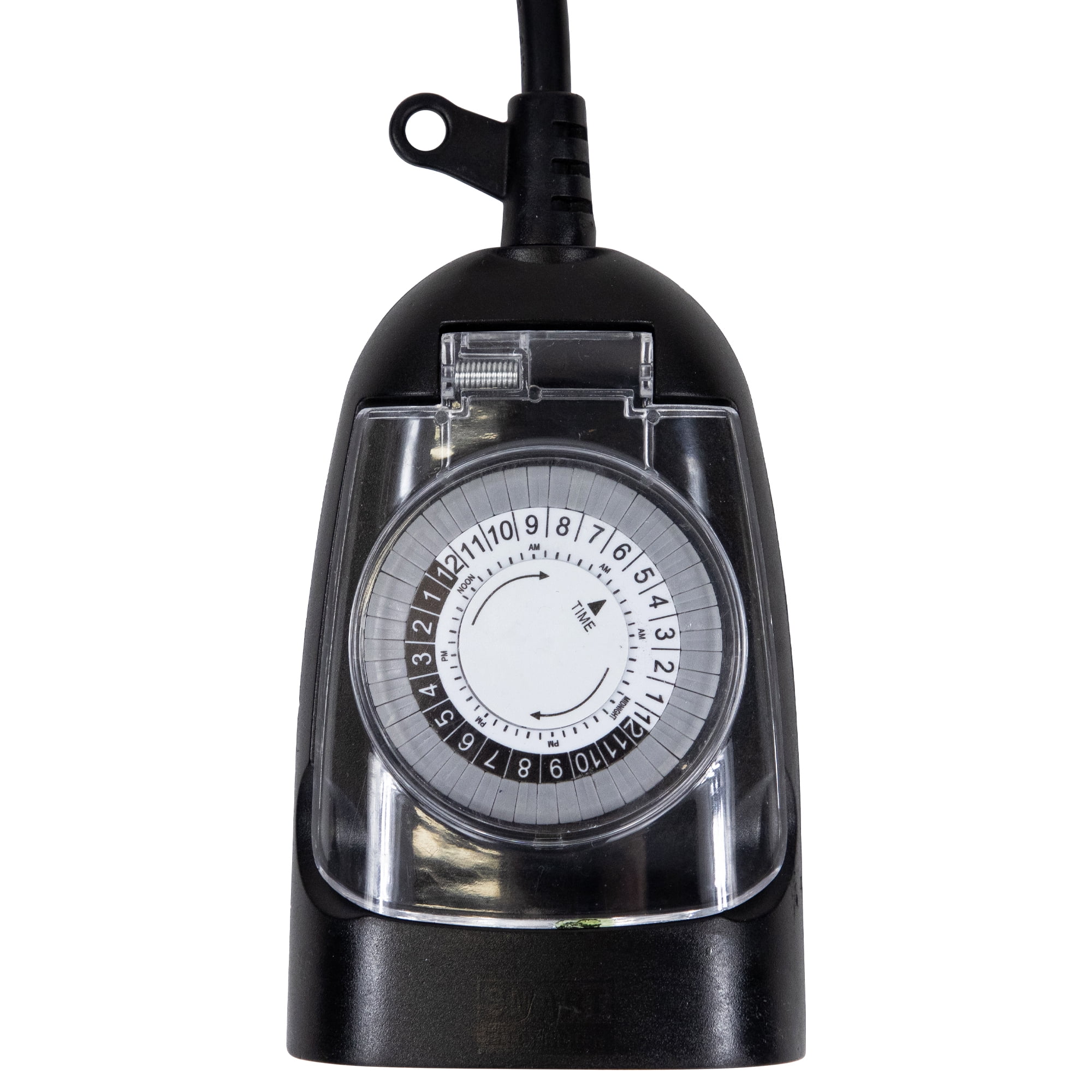 Northlight 24-Hour Heavy Duty Plug-In Timer - 5" - Black