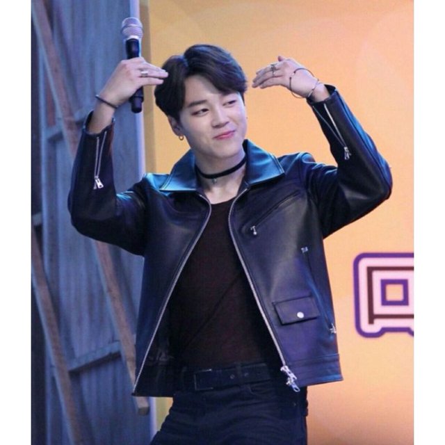 Jimin BTS army pocket Chamarra de cuero PU Chamarra de camisa de cuero