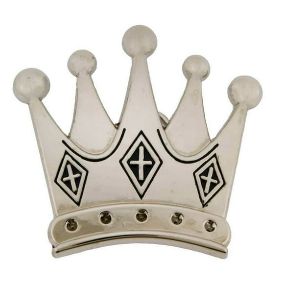 Crown Belt Buckle 3 crossess King royal Men Women New Big Silver Metal Fashion