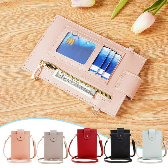 Dianli Wal-mart Deals Touchscreen Phone Purse Crossbody for Women,Cellphone Crossbody with Shoulder Strap, Crossbody Phone Wallet Case with Clear Window Up To 6.7in Phone Clearance Items