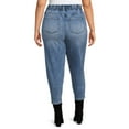 thumbnail image 4 of Terra & Sky Women's Plus Size Paperbag Waist Jeans, 4 of 5
