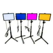 Professional LED Video Light, Bi-color Photography Light with Wireless Remote, 8-inch Adjustable Tripod Stand, Perfect for Studio Video Recording