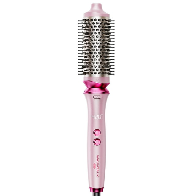 Cepillo térmico Wavytalk Pro de iones negativos de 4,5 cm con revestimiento cerámico