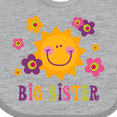 thumbnail image 4 of Inktastic Sunny Big Sister Girls Baby Bib, 4 of 4