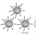 thumbnail image 3 of 3Pc Sun Metal Wall Art Decor Handcrafted Iron Wall Hangings For Indoor/Outdoor Nature-Inspired Wall Sculpture Home Decor Sun Decor Metal Sun Wall Art, 3 of 8