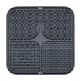 thumbnail image 2 of Silicone Pet Mat Lick Mat for Dogs 6 Inch Small Silicone Mat Dog Slow Feeder for Relaxation Relief Non Slip Grey Pet Feeding Mat for and Water, 1 Pack, 2 of 5
