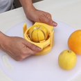 thumbnail image 4 of Lemon Lime Wedge Slicer Lemon Slicer Kitchen Multipurpose Stainless Steel Orange Slitter Fruit Cutter Kitchen Accessories,green, 4 of 5