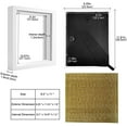 thumbnail image 2 of 8.5x11 Shadow Box Frame Display Case with Letter Stickers, 3D Picture Frame, Display Case Box for Memorabilia, Baby Items, Wedding Memories, Crafts, Tickets and Photos (3Pcs-White, 8.5x11), 2 of 6