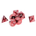 thumbnail image 4 of Esquirla 7Pieces Alloy Polyhedral Role Playing Game Dices with Box for RPG Toy Red, 4 of 8