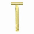 thumbnail image 1 of Waysh Gold Traditional Safety Razor Kit for Men w/ Stand, 1 of 7