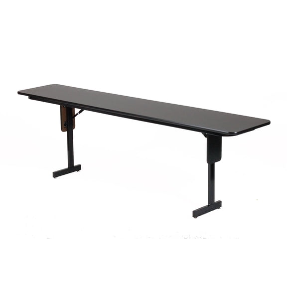 UrbanPro Adjustable Height 3/4" High Pressure Folding Seminar Table Black