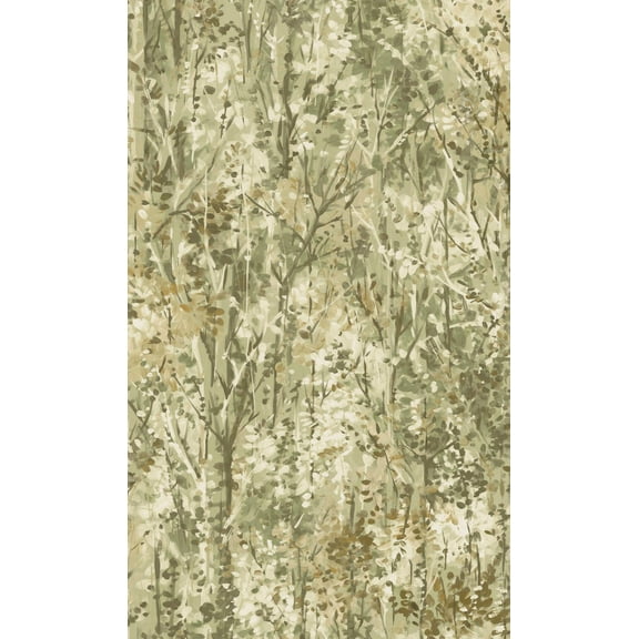 Sage Lush Forest Tropical Wallpaper