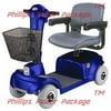 CTM - HS-360 - Mid-Range Travel Scooter - 4-Wheel - Blue - PHILLIPS POWER PACKAGE TM - $500 VALUE