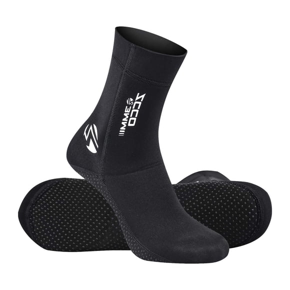 Calcetines de buceo ZCCO de neopreno antideslizantes de 3 mm, color negro L