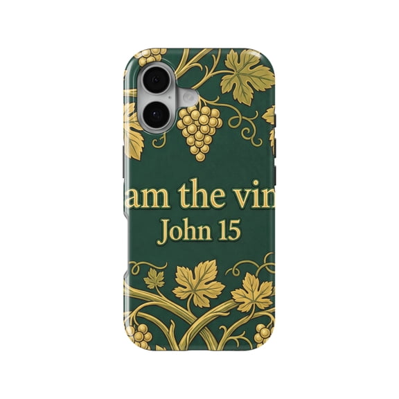 DistinctInk Grafted Vine Tough Case for iPhone 17 - MagSafe Compatible, 2-Layer Shockproof Cover