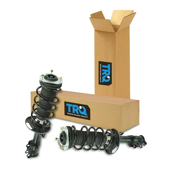 TRQ Front Strut & Coil Spring Assembly Set Driver & Passenger Sides Fits Select 11-13 Ford Fiesta