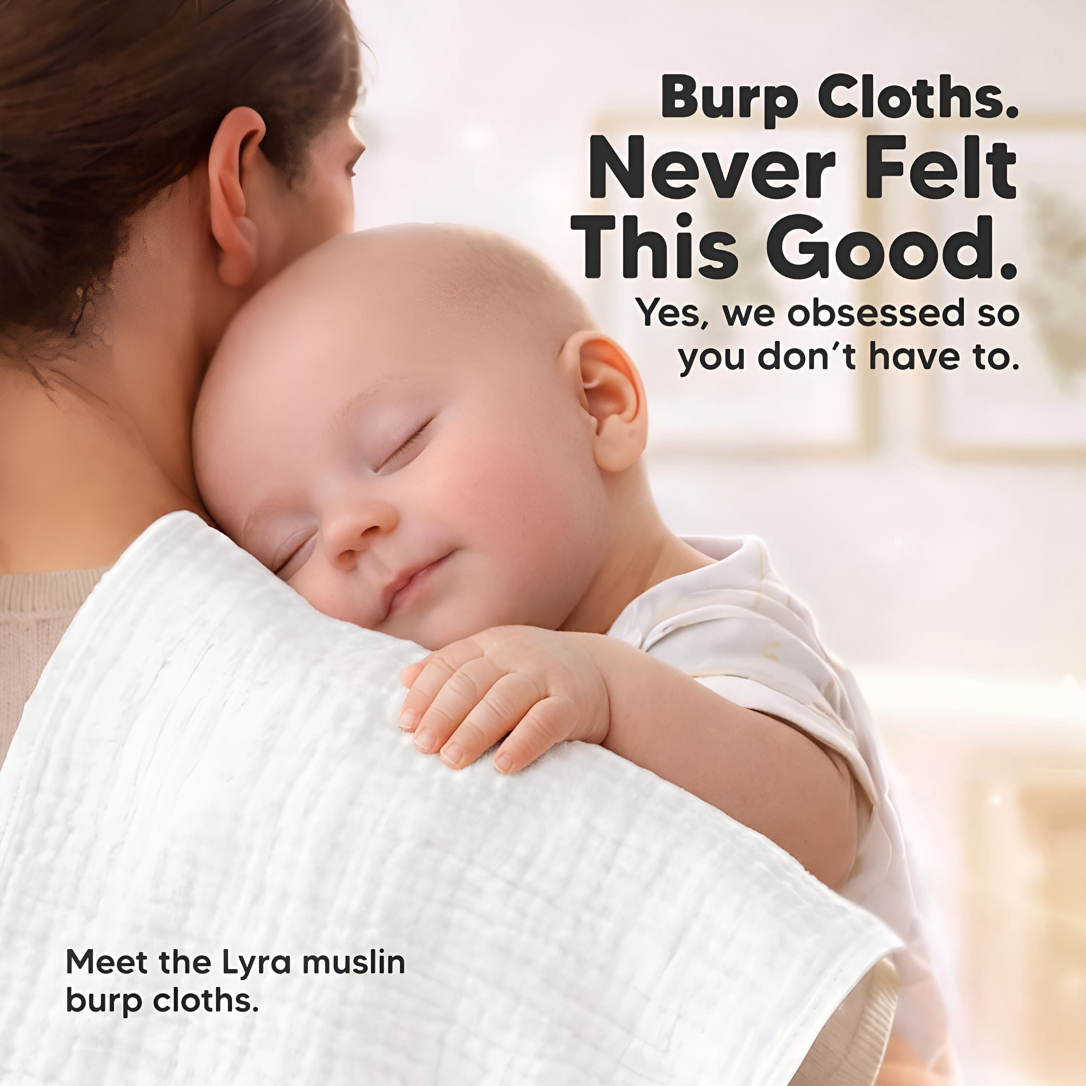 ARLAJO Organic Muslin Burp Cloths Baby Boy,Girl – 10-Pack 100% Cotton Muslin Burping Cloths for Babies,Newborn,21X10 Large&Absorbent Spit Up Rags,Baby Washcloth,Infant Towels (Soft White)