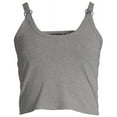 thumbnail image 3 of Poof Apparel Juniors' Rib Knit Spaghetti Strap Tank w/ Hardware, 3 of 5