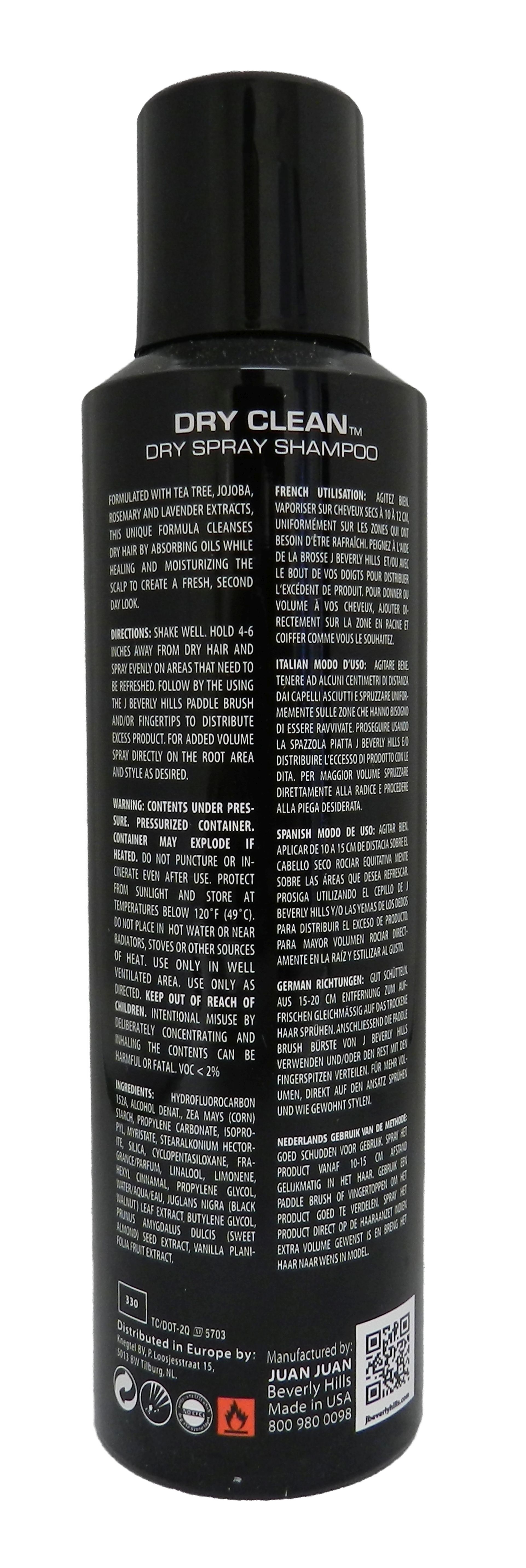 J Beverly Hills Platinum Dry Clean Dry Spray Shampoo 7 Ounce